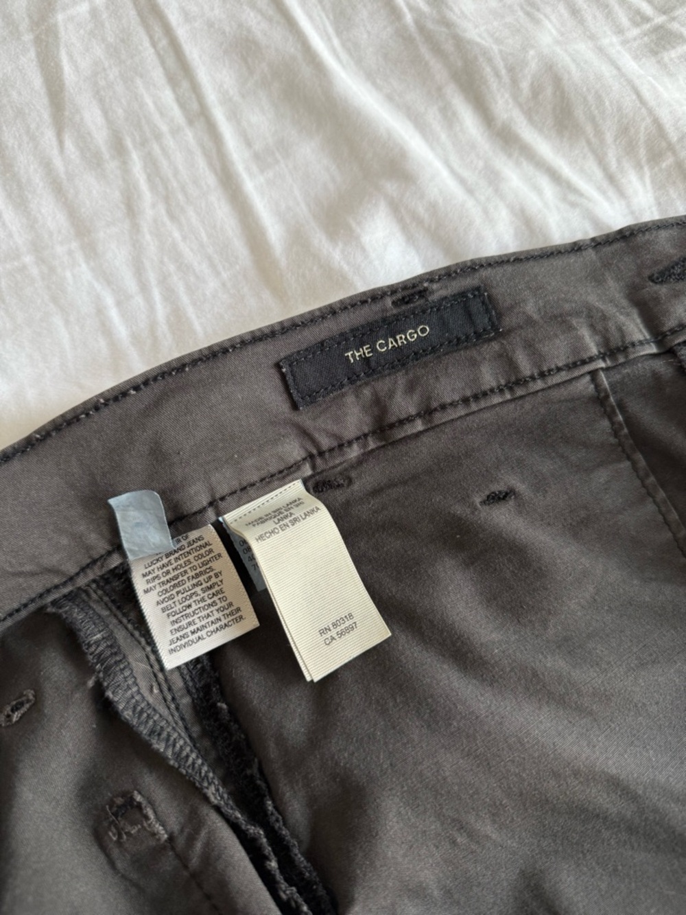 Lucky Brand Women’s Dark Gray The Cargo Pants - 4 - Picture 5 of 7